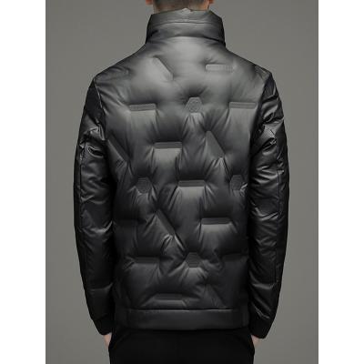 Winter fashion solid color thickened stand collar down jacket