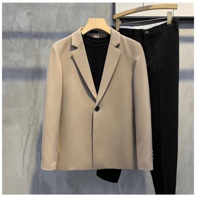 Pure color small suit thin casual coat