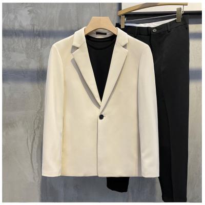 Pure color small suit thin casual coat