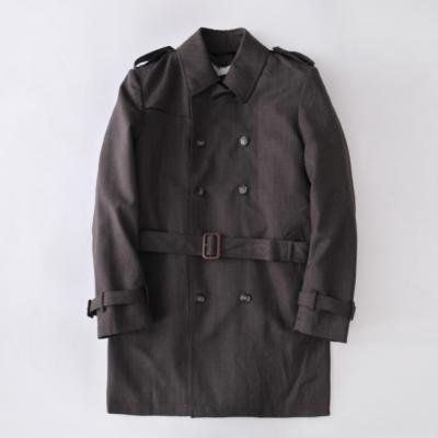 Medium length trench coat men's coat