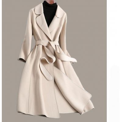 Autumn and winter double-faced cashmere overcoat