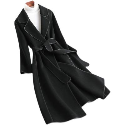 Autumn and winter double-faced cashmere overcoat