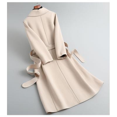 Autumn and winter double-faced cashmere overcoat